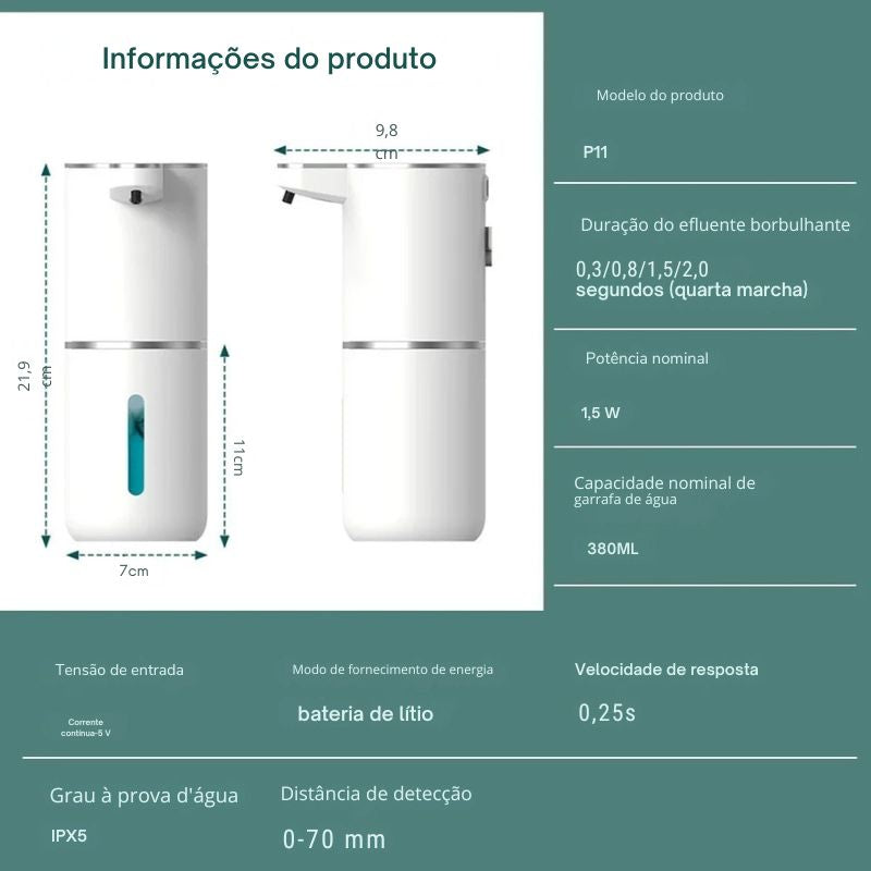 Dispenser Automático Xiaomi Mi Com Sabonete Espuma