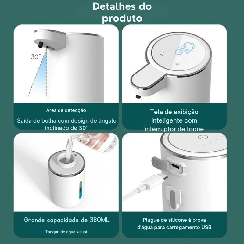 Dispenser Automático Xiaomi Mi Com Sabonete Espuma