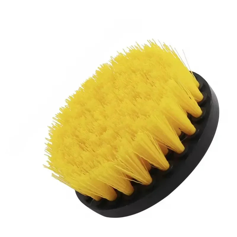 Kit de escova elétrica para limpeza de carpetes, escova elétrica para pneus de carro, escovas de nylon 2/3,5/4'