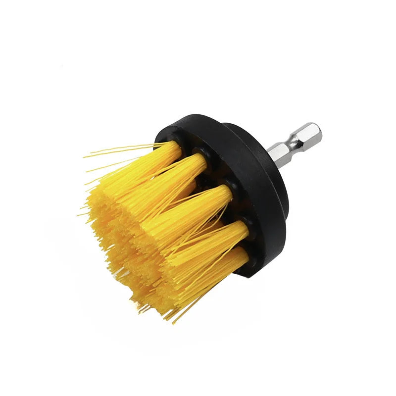 Kit de escova elétrica para limpeza de carpetes, escova elétrica para pneus de carro, escovas de nylon 2/3,5/4'